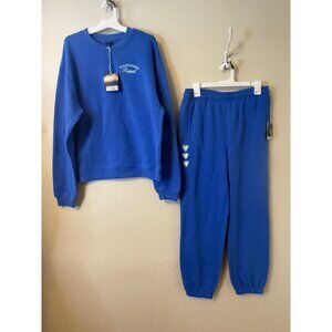 Roller Rabbit Target Resort Blue Womens Sweatshirt Sweatpant Set Size S NWT